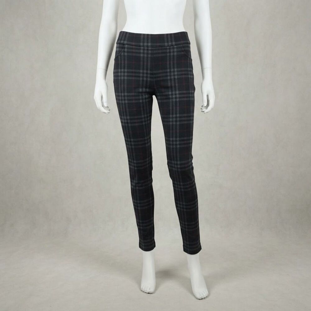 Sanctuary Runway Plaid Leggings Black Grey Check  Size: [XS]